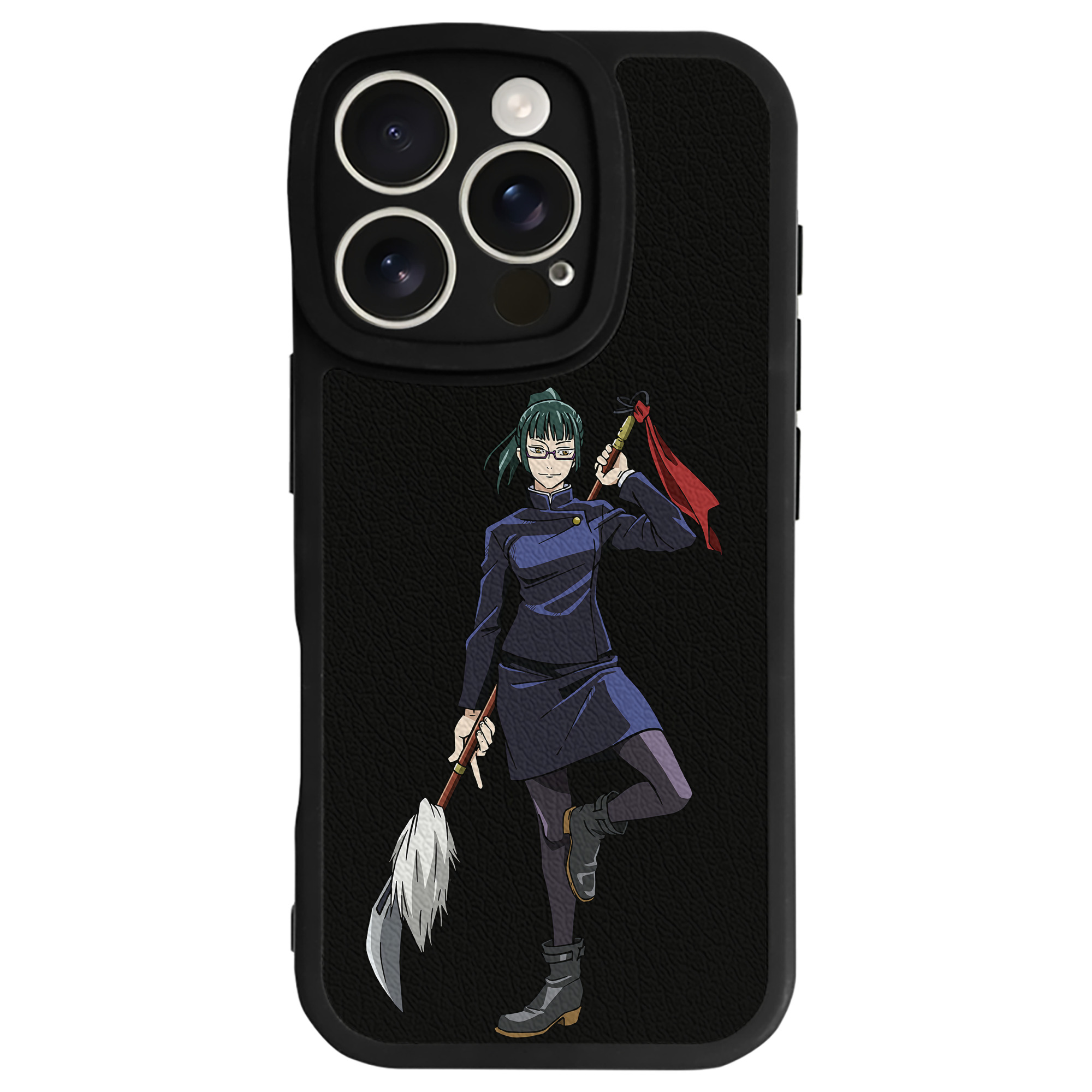 （画像用） 呪術廻戦 Jujutsu Kaisen 【iPhone 16シリーズ対応】シリコンスマホケース（レザー調） 材質：シリコン